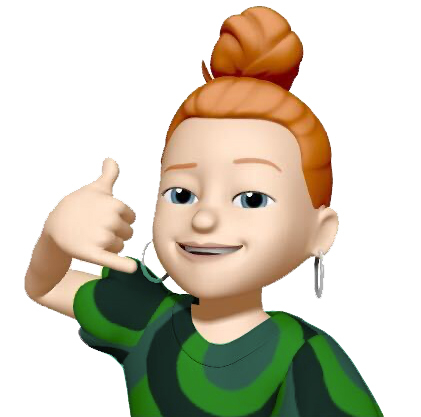 Memoji of Heather calling